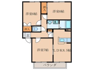 エスポアール南小倉の物件間取画像